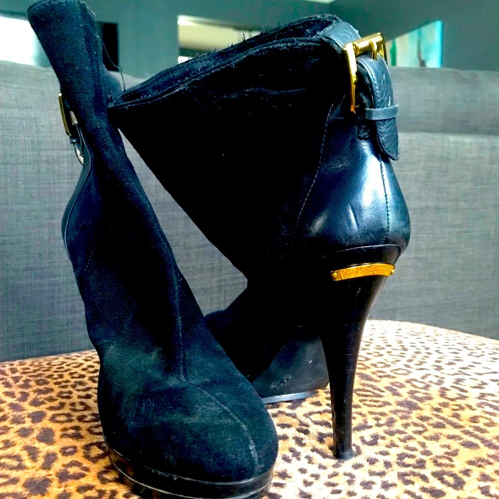 Michael Kors Black Suede Booties